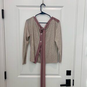 Maeve Cashmere Blend Scarf Cardigan Sweater